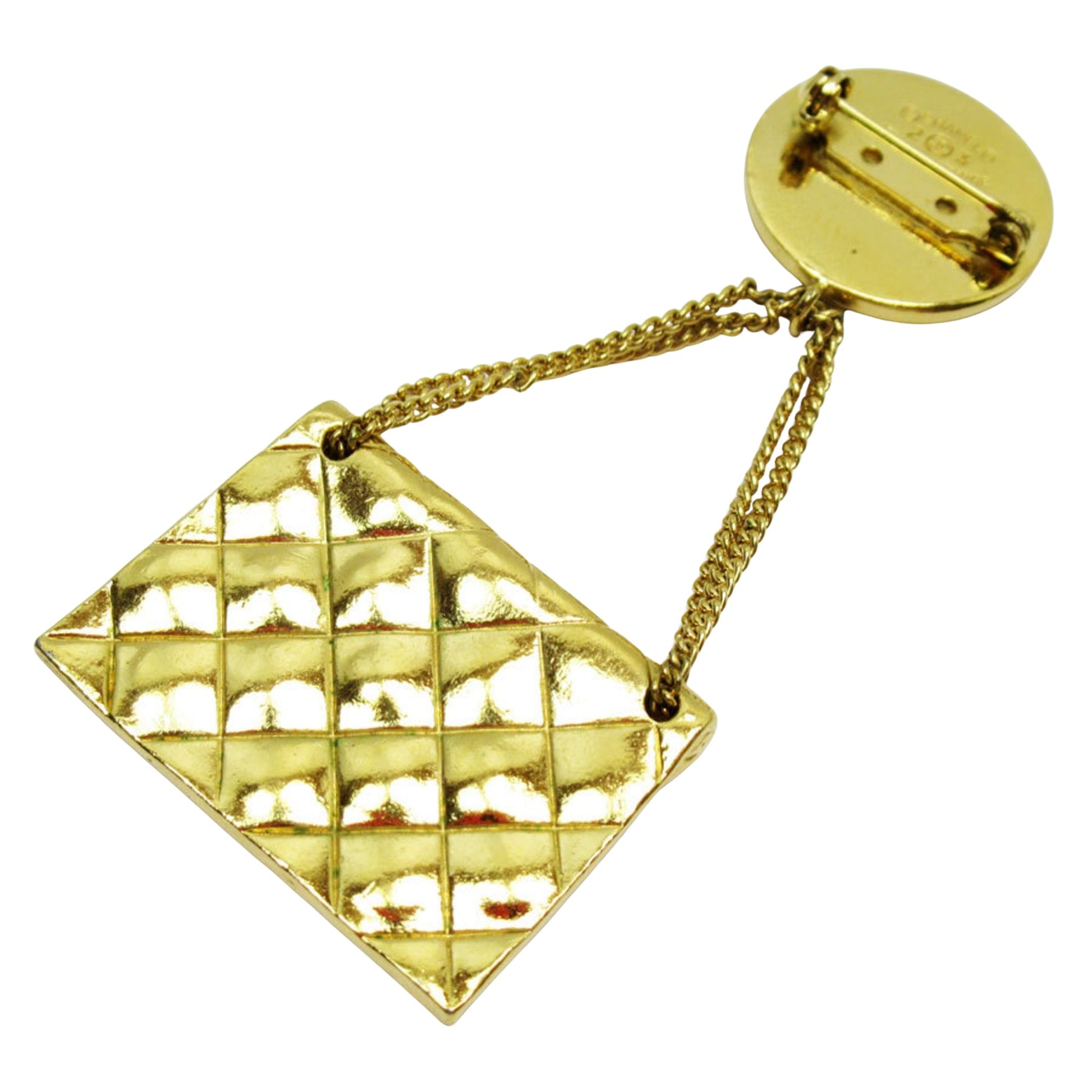 Chanel Coco Mark, Gold, Metal, brooch