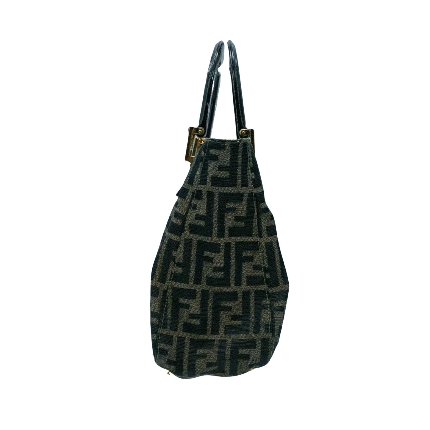 Fendi Zucca, Brown, Canvas, handbag