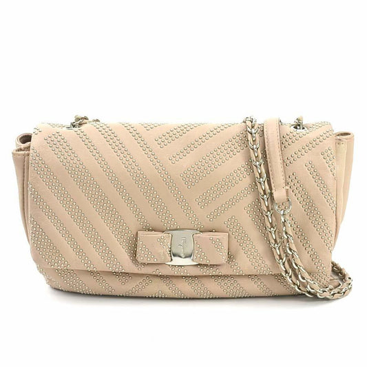 Salvatore Ferragamo Vara, Pink, Leather, shoulder