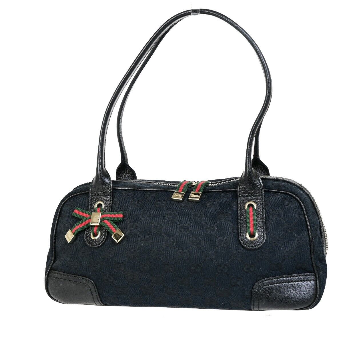 Gucci Princy, Black, Canvas, shoulder