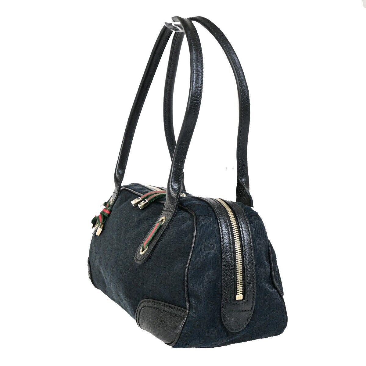 Gucci Princy, Black, Canvas, shoulder