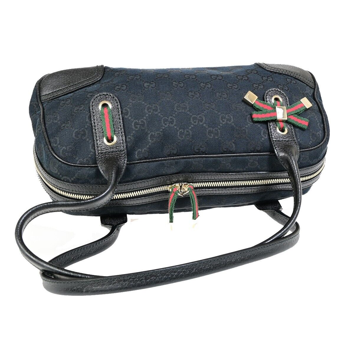 Gucci Princy, Black, Canvas, shoulder