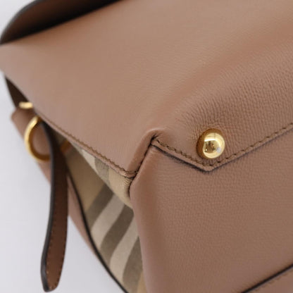 Burberry Camberley Top Handle Leather, Brown, Leather, Shoulder Bag