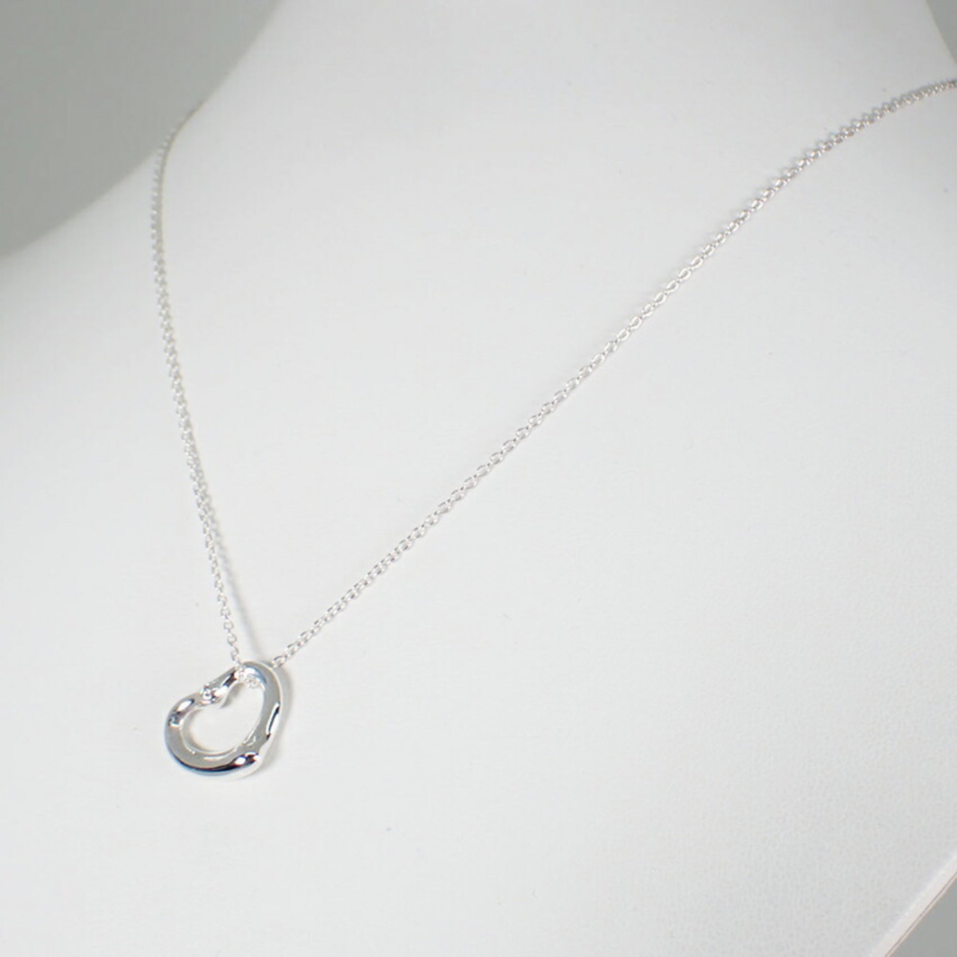 Tiffany & Co Open Heart, Silver, Silver, necklace