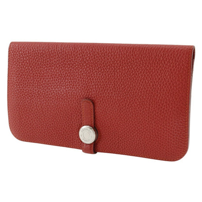Hermès, Red, Leather, wallet