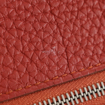 Hermès, Red, Leather, wallet