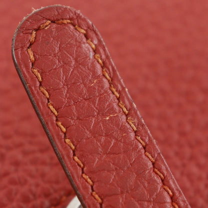 Hermès, Red, Leather, wallet
