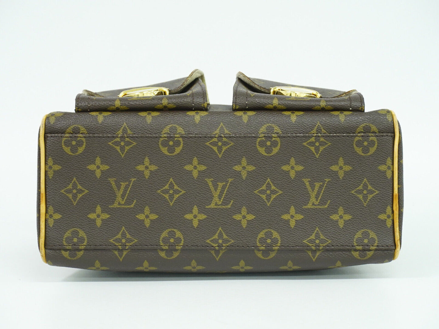 Louis Vuitton Manhattan PM, Brown, Canvas, handbag