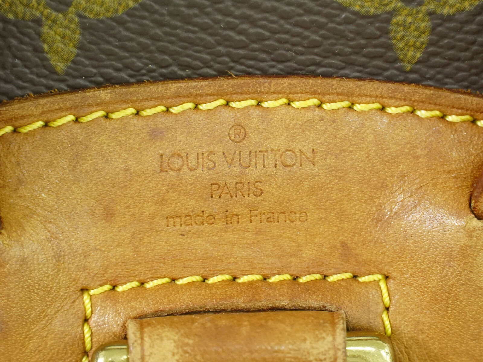 Louis Vuitton Montsouris, Brown, Canvas, backpack