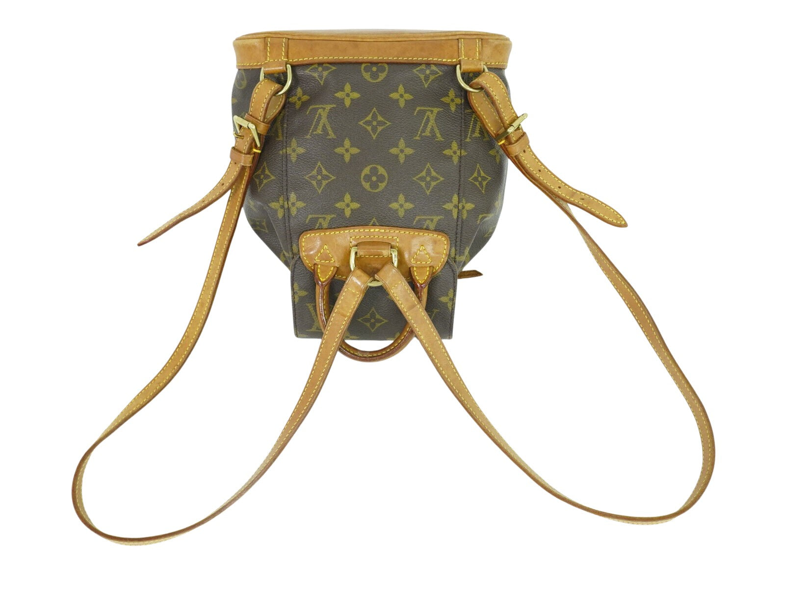 Louis Vuitton Montsouris, Brown, Canvas, backpack