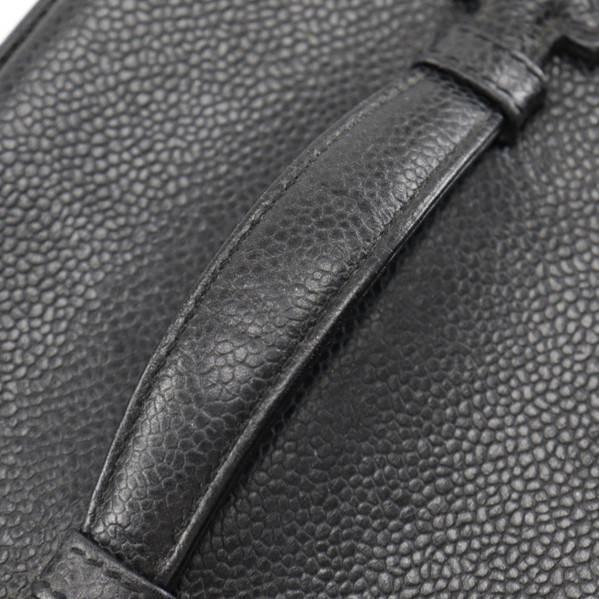 Chanel Vanity, Black, Leather, handbag