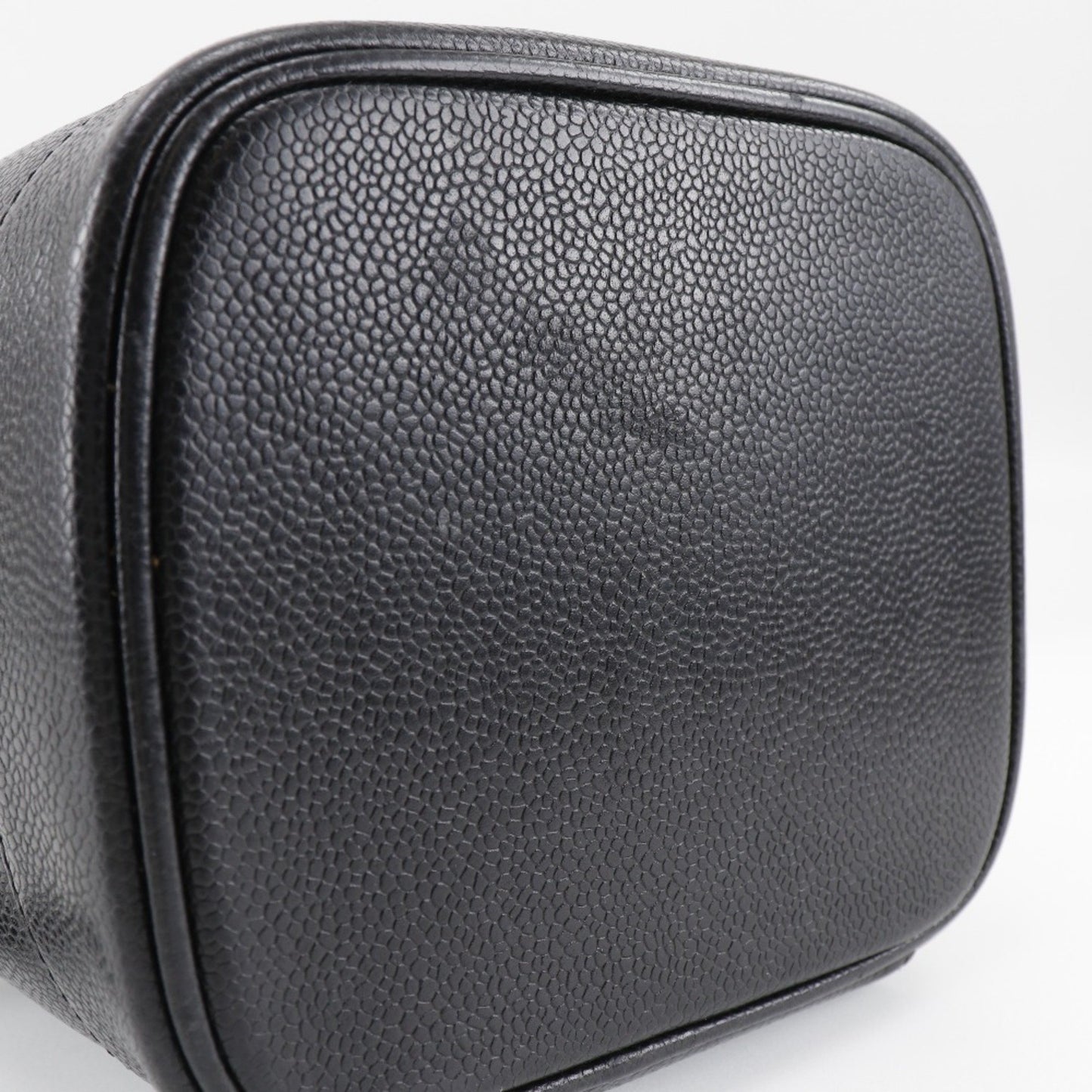Chanel Vanity, Black, Leather, handbag