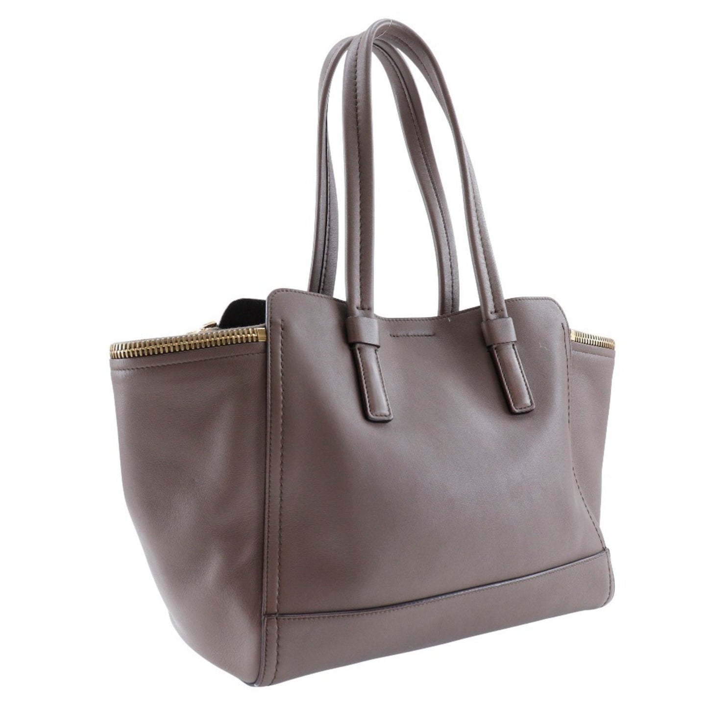 Salvatore Ferragamo Gancini, Brown, Leather, tote