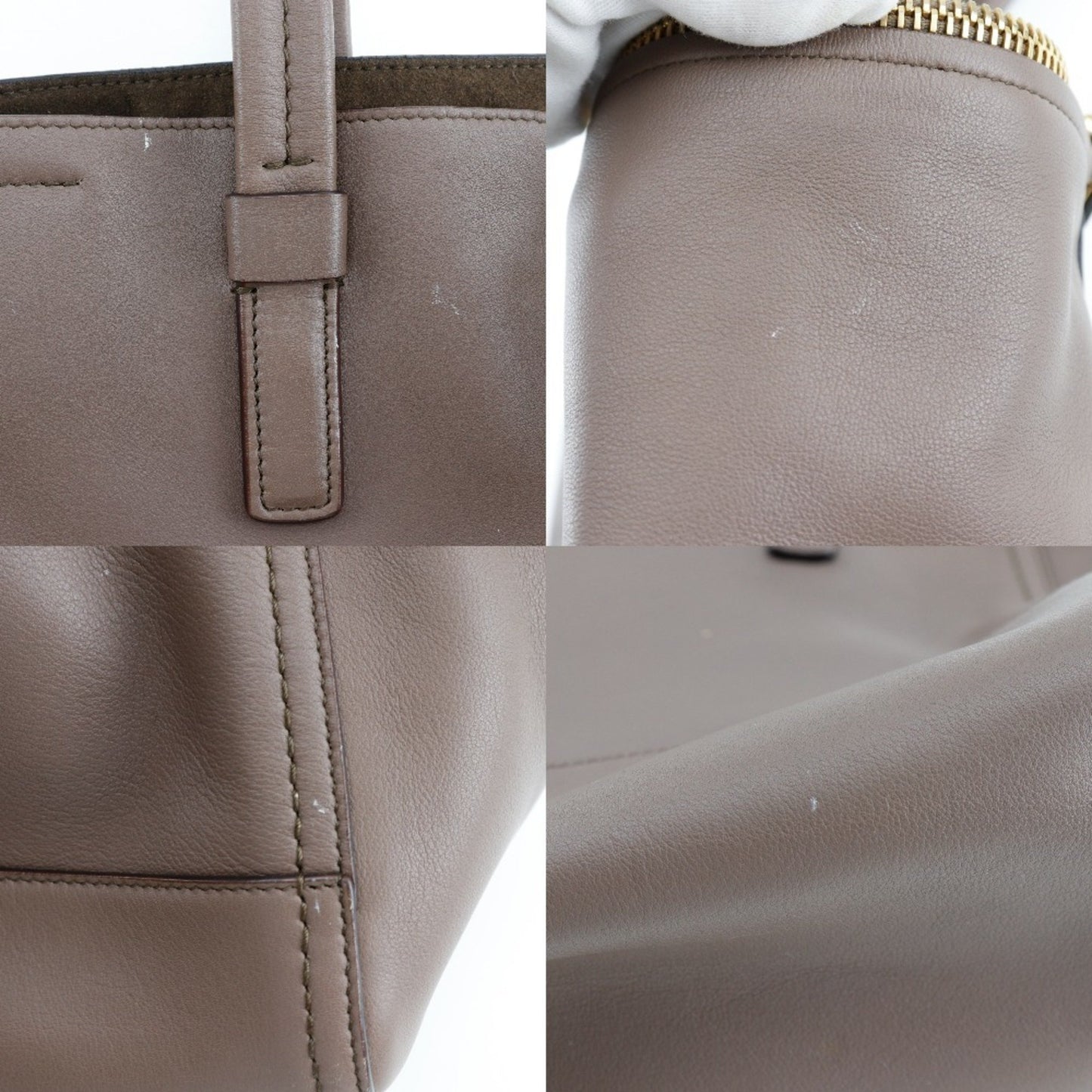 Salvatore Ferragamo Gancini, Brown, Leather, tote