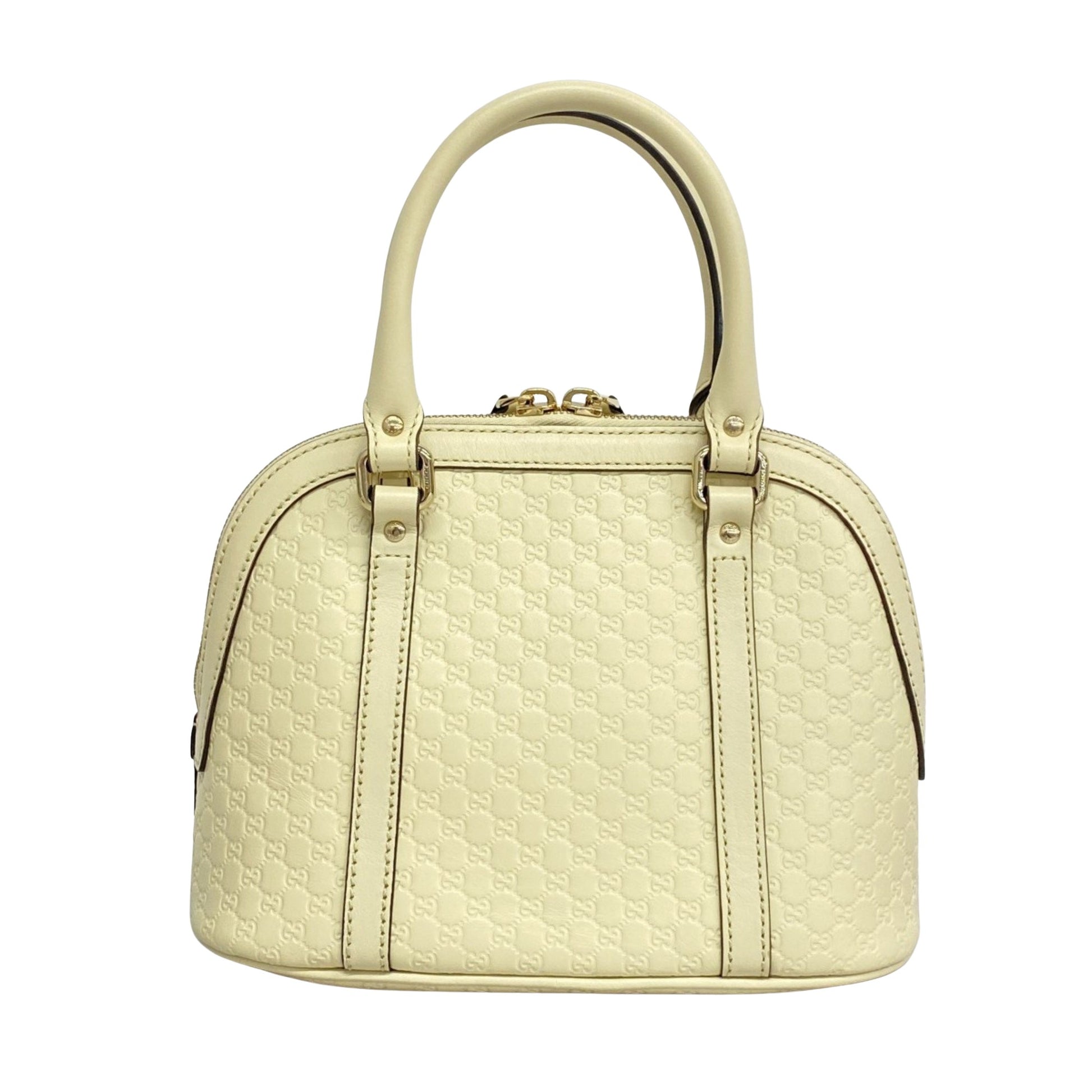 Gucci Ophidia, White, Leather, handbag