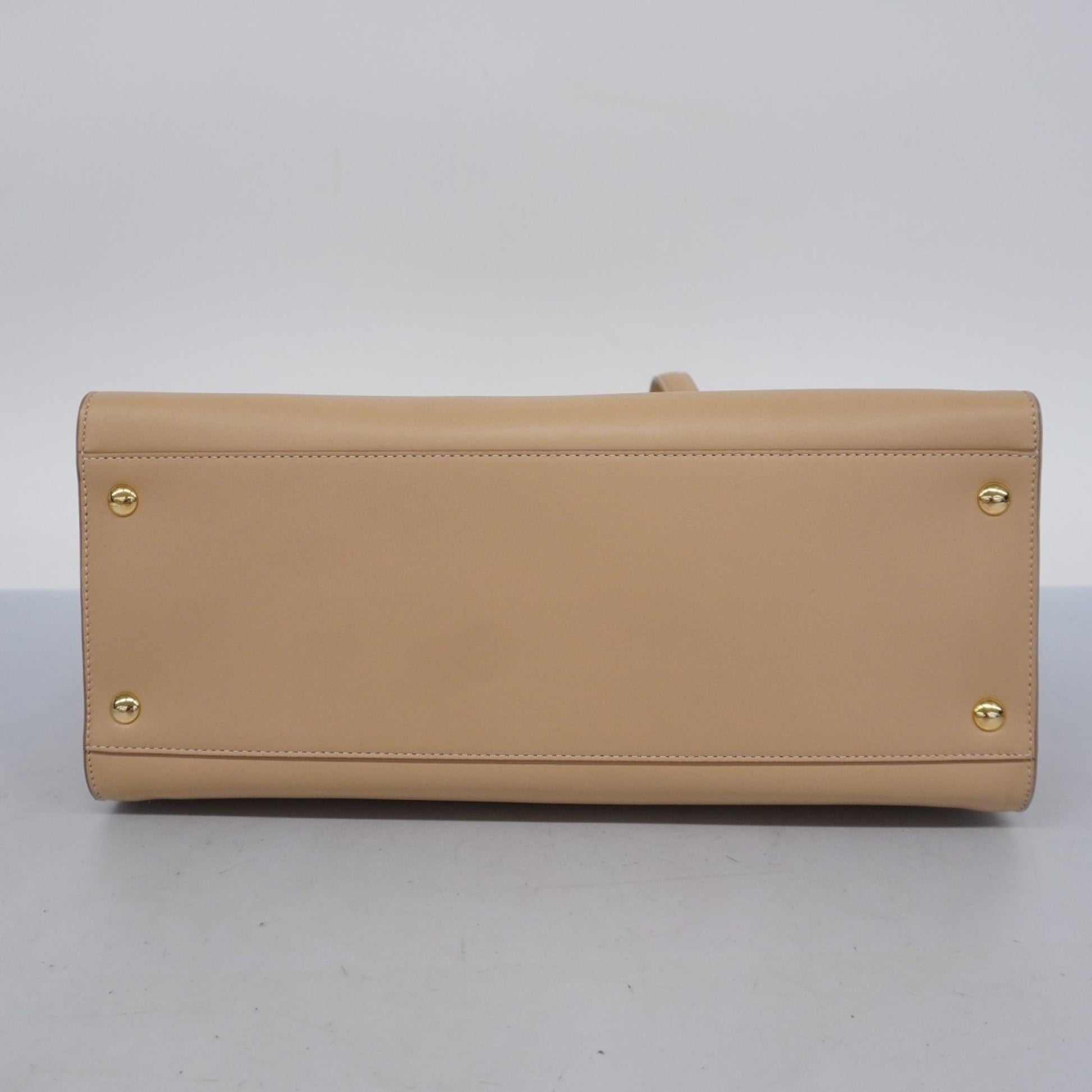 Salvatore Ferragamo Gancini, Beige, Leather, tote