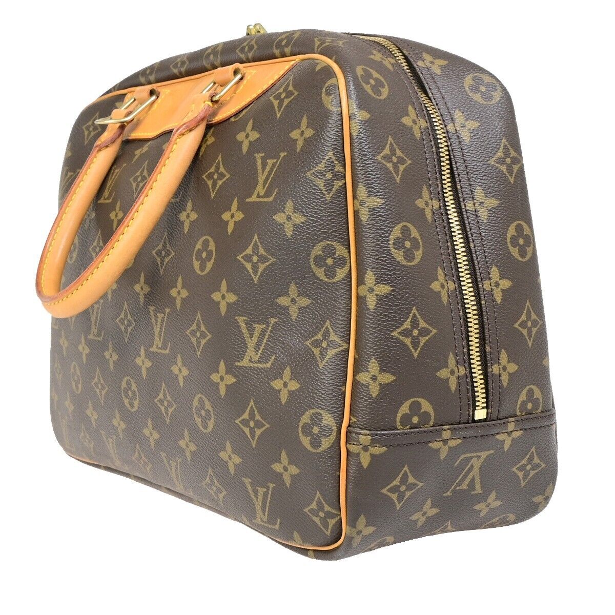 Louis Vuitton Deauville, Brown, Canvas, handbag