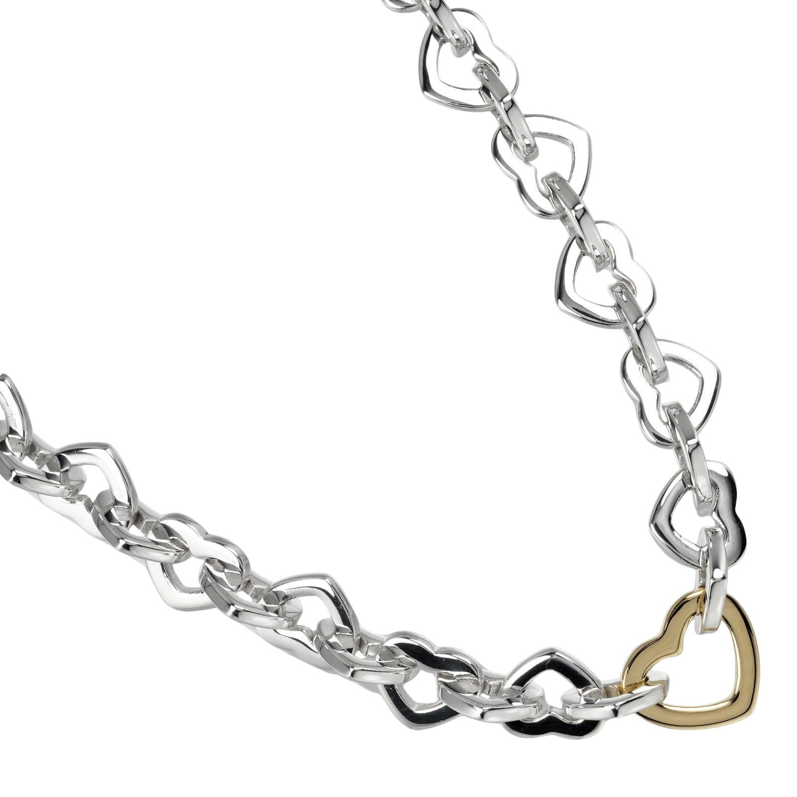 Tiffany & Co Heart link, Silver, Silver, necklace