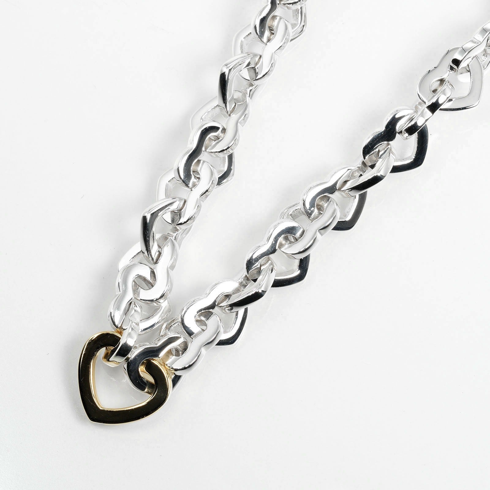 Tiffany & Co Heart link, Silver, Silver, necklace