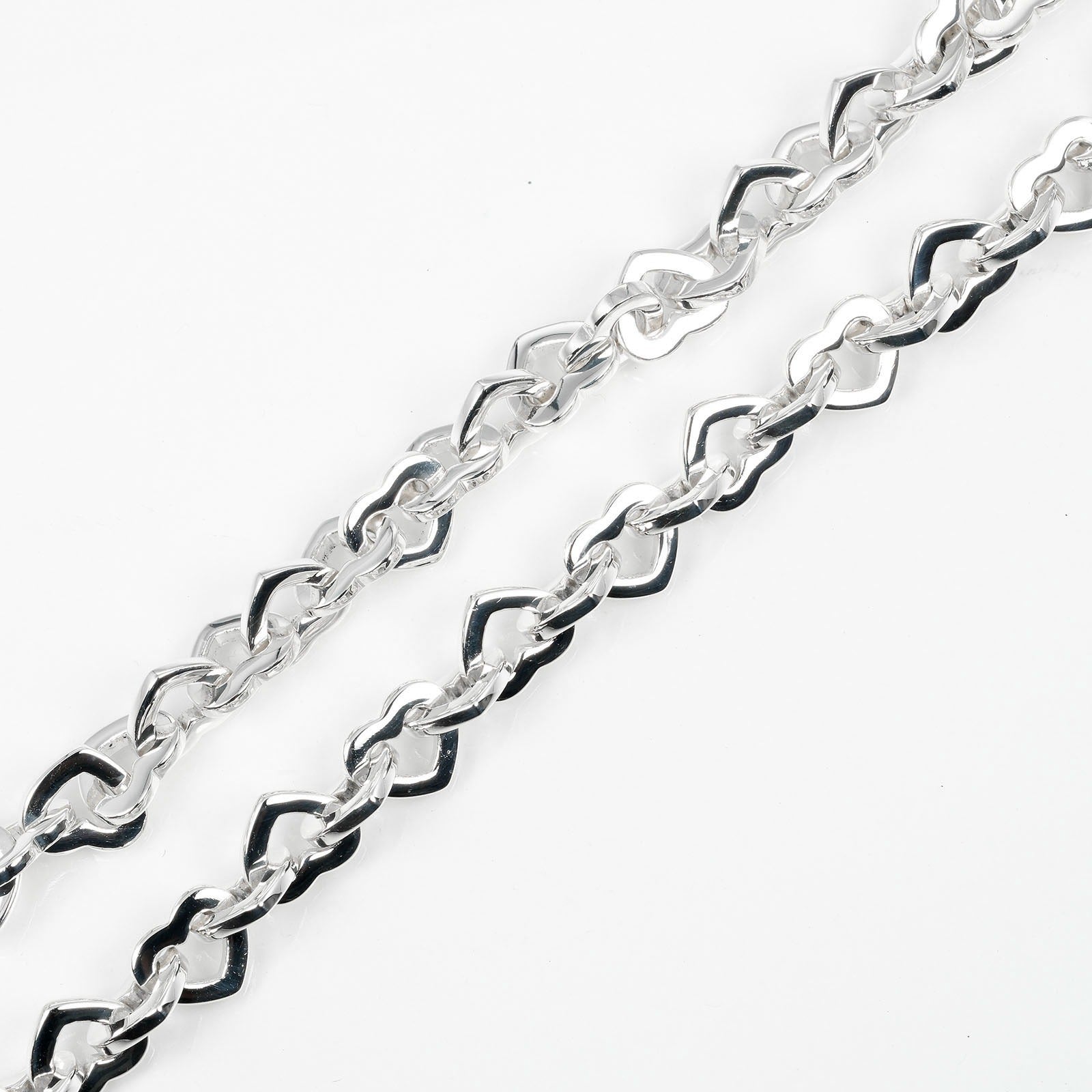 Tiffany & Co Heart link, Silver, Silver, necklace