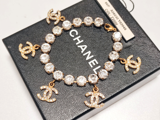 Chanel -, Gold, Metal, bracelet