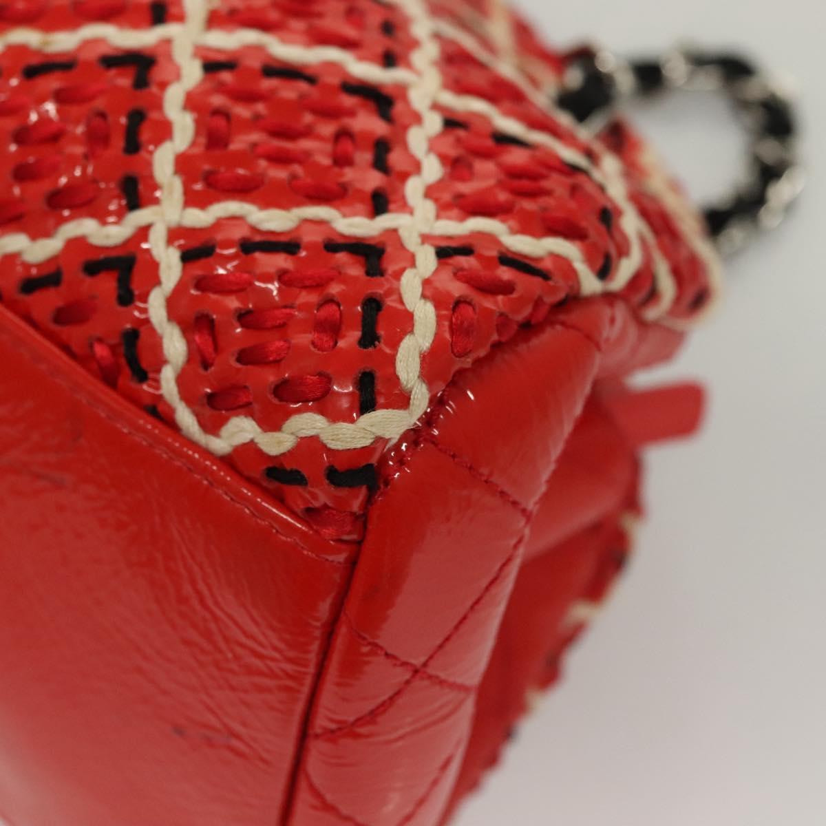 Chanel Mademoiselle, Red, Leather, shoulder