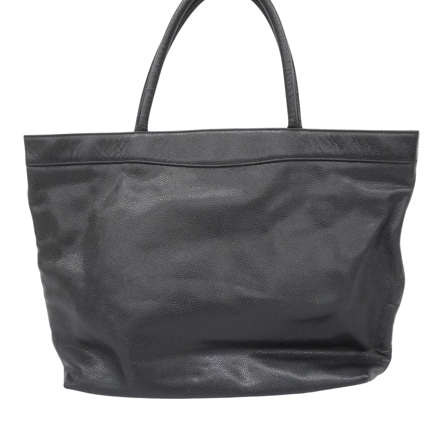 Chanel Cc, Black, Leather, tote