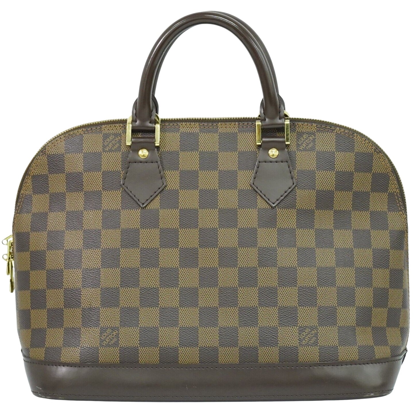 Louis Vuitton Alma, Brown, Canvas, handbag