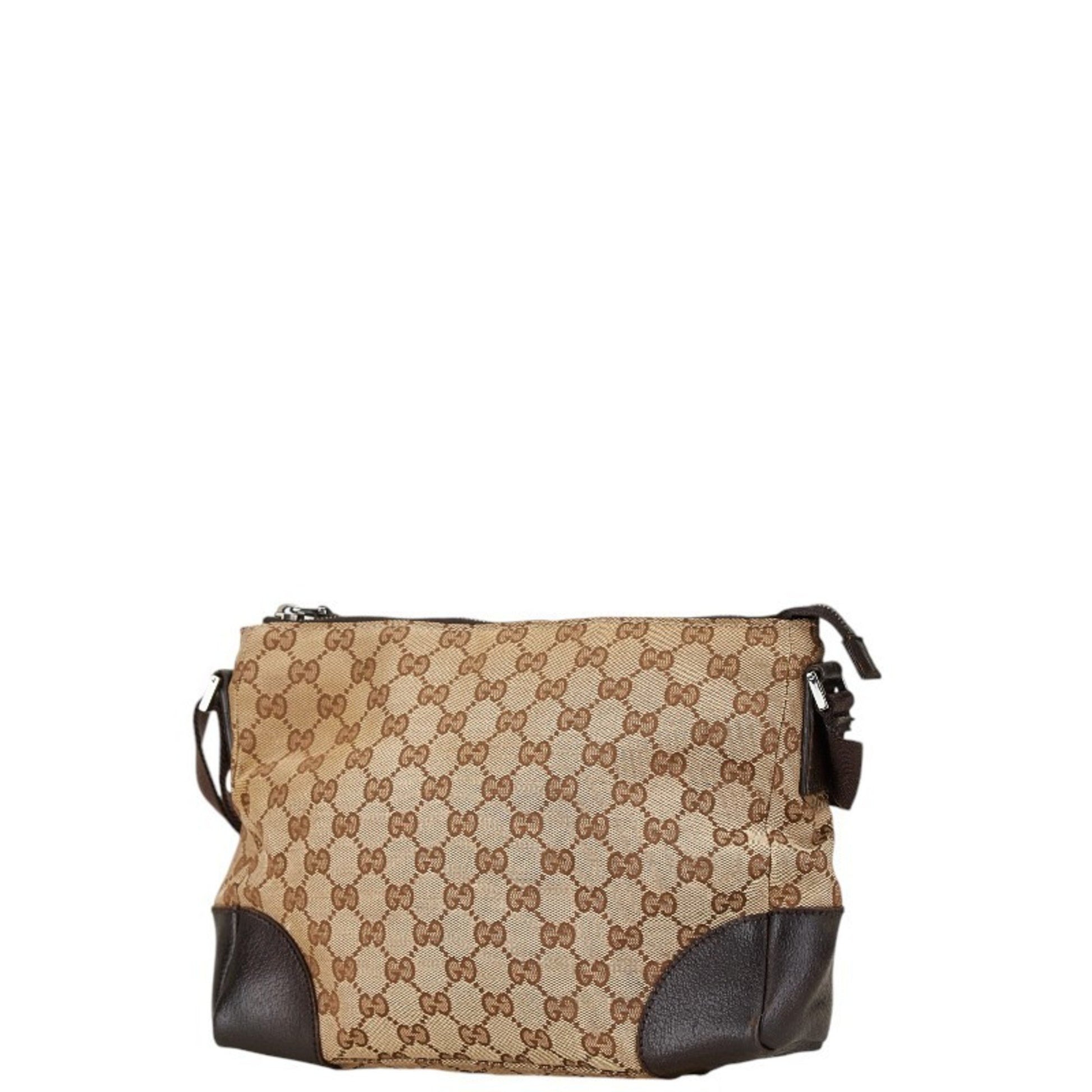 Gucci Messenger, Beige, Canvas, shoulder