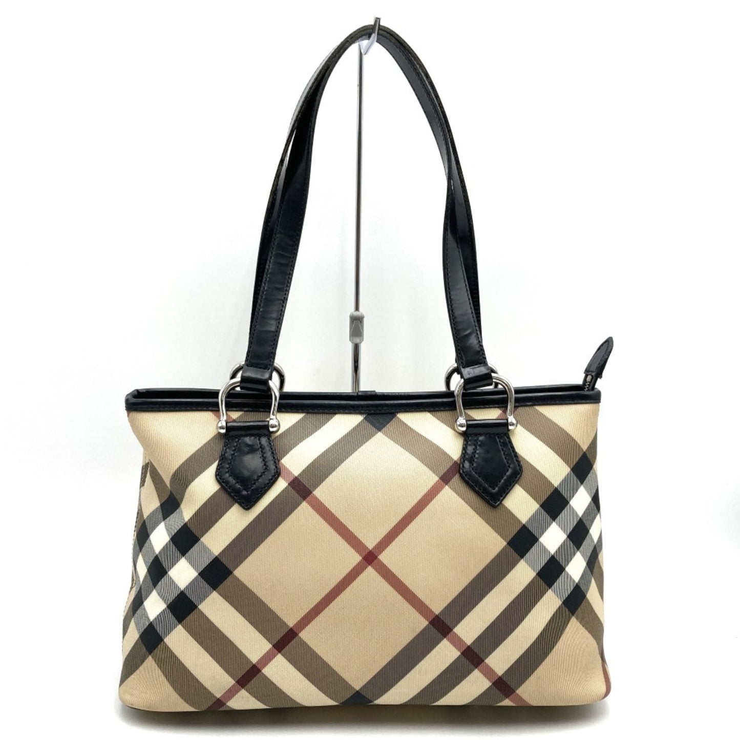 Burberry Nova Check, Beige, Canvas, tote