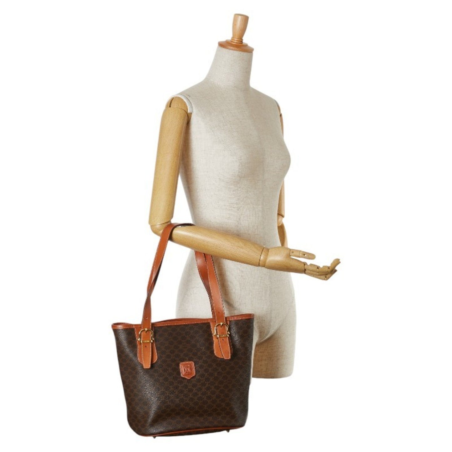 Céline -, Brown, Canvas, tote