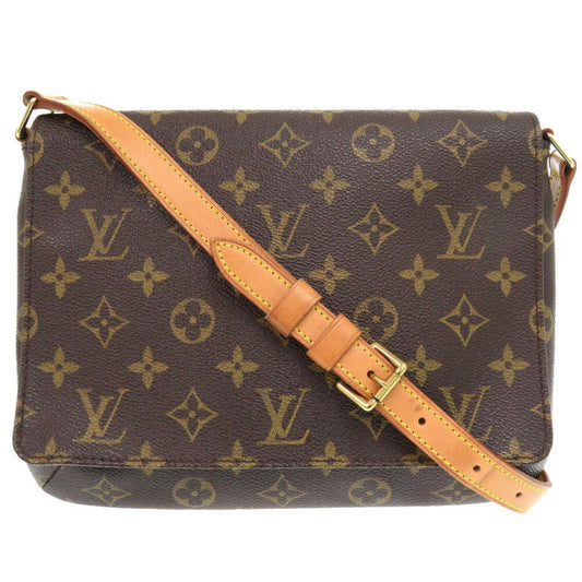 Louis Vuitton Musette Tango, Brown, Canvas, shoulder