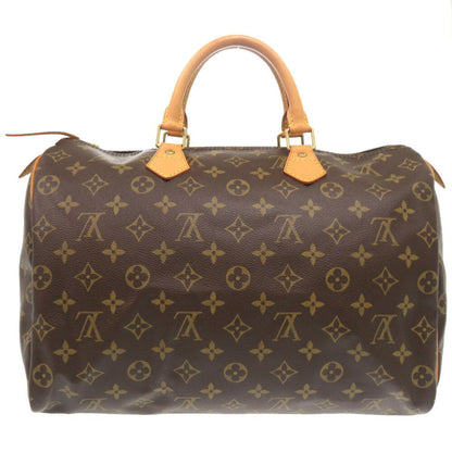 Louis Vuitton Speedy 35, Brown, Canvas, handbag
