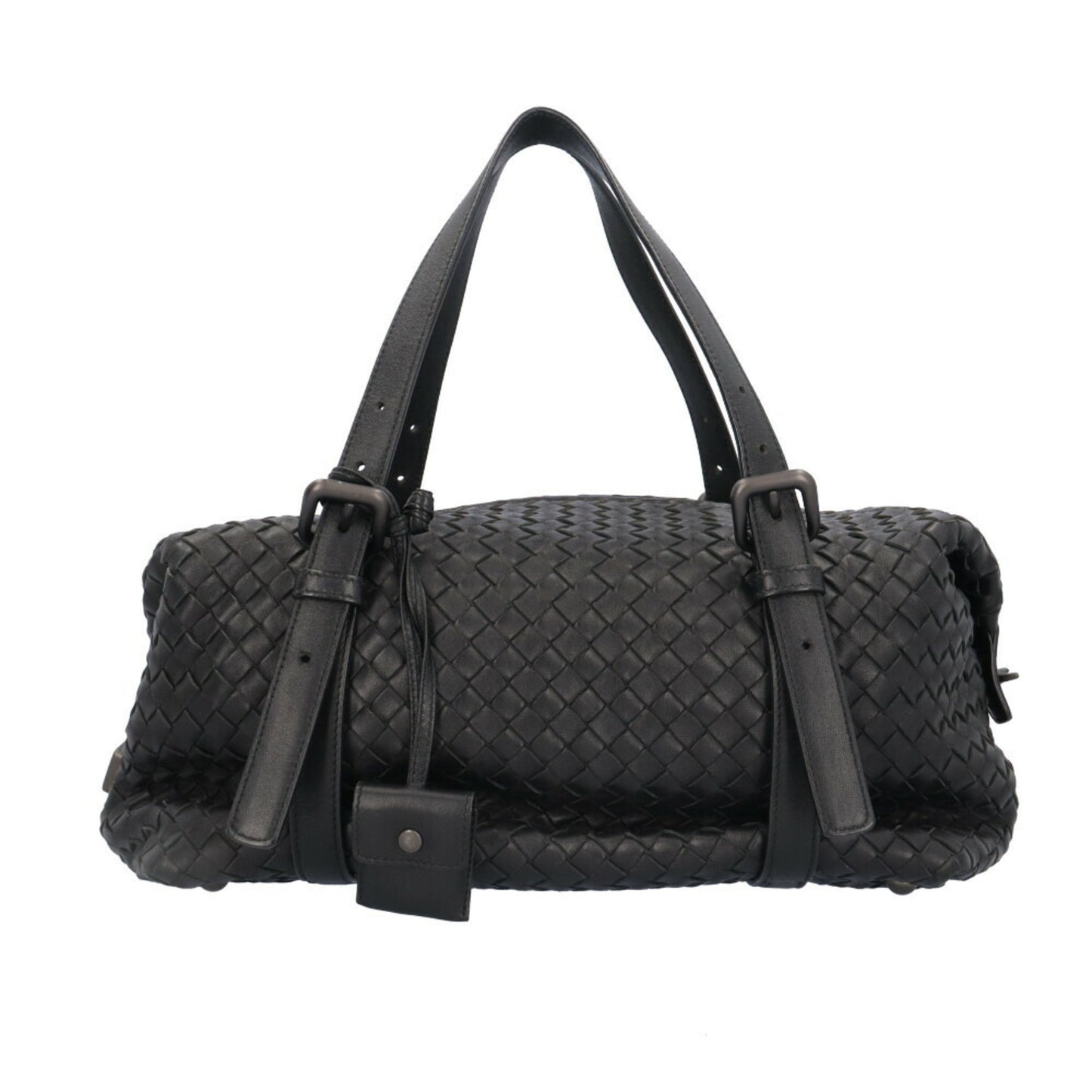 Bottega Veneta Intrecciato, Black, Leather, handbag