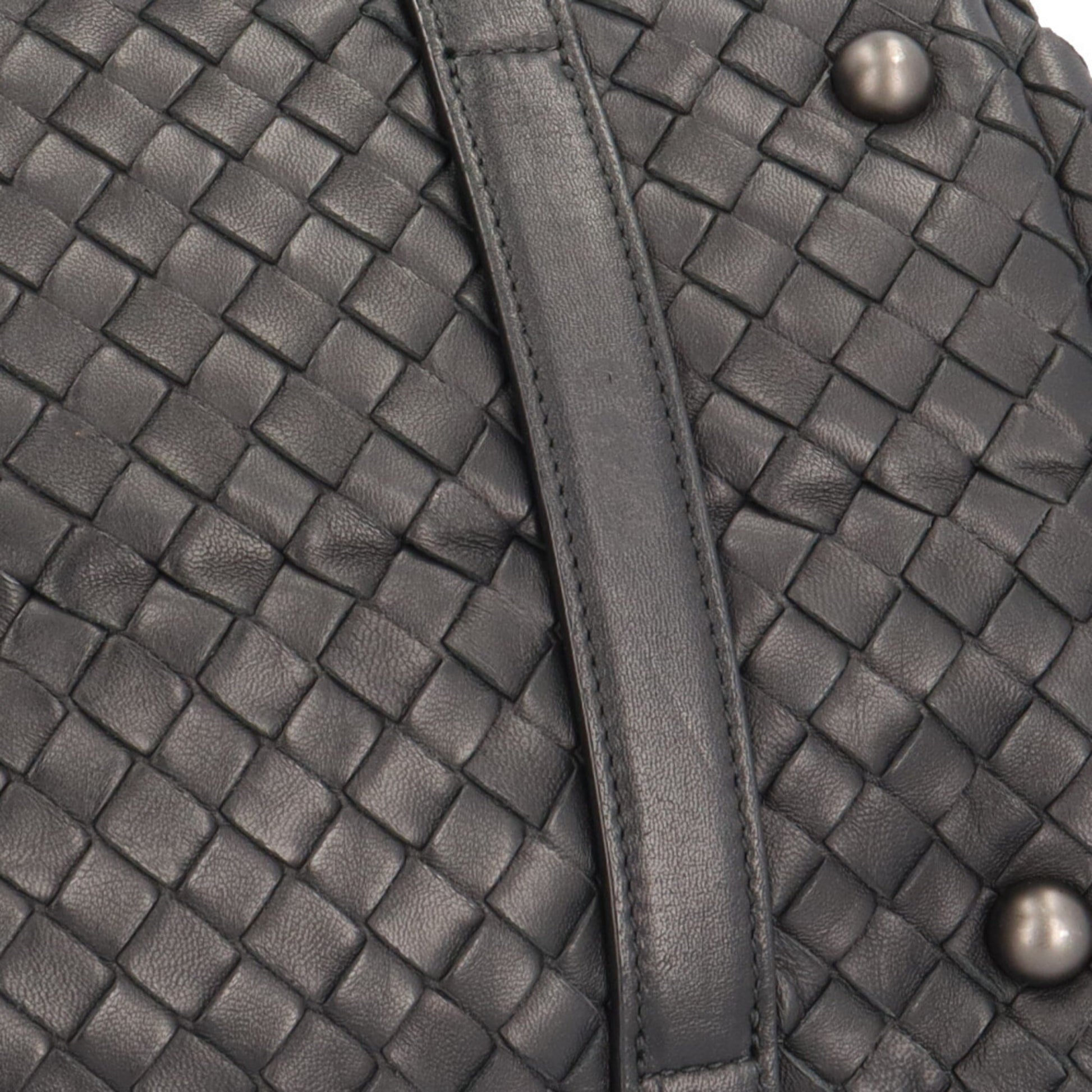 Bottega Veneta Intrecciato, Black, Leather, handbag