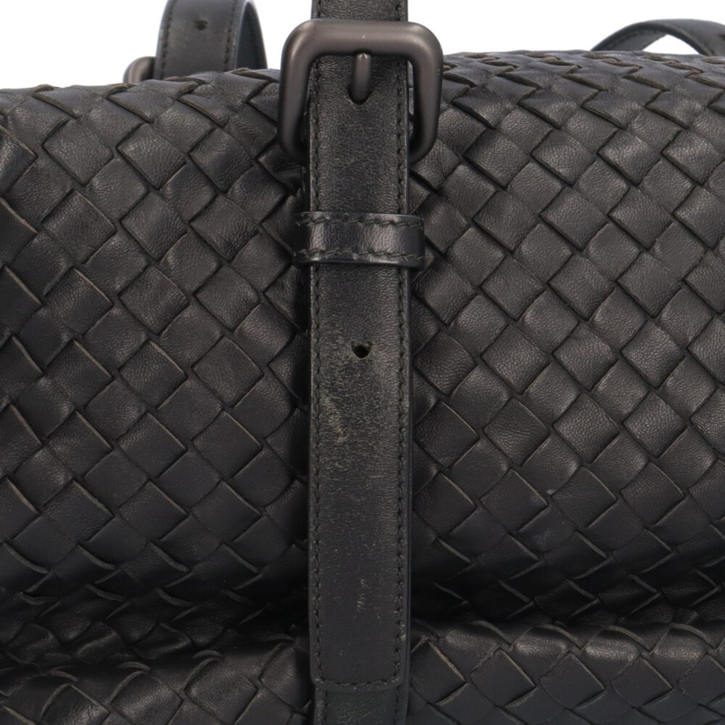 Bottega Veneta Intrecciato, Black, Leather, handbag