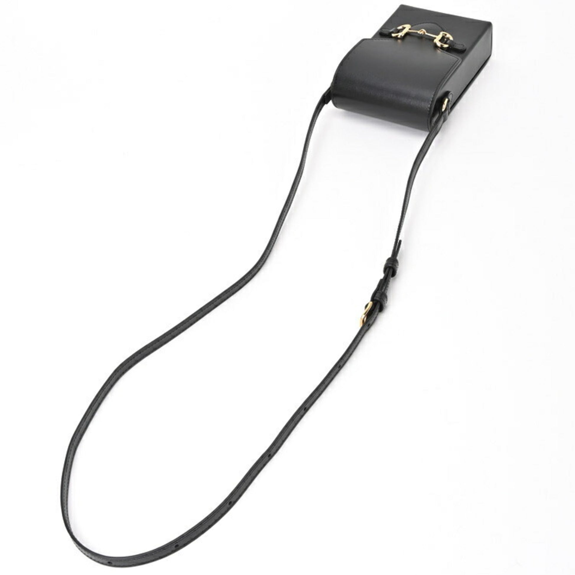 Gucci Horsebit, Black, Leather, shoulder