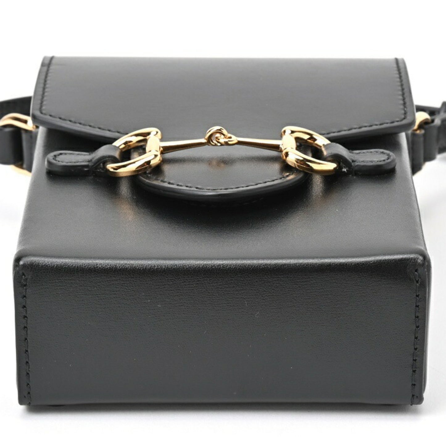 Gucci Horsebit, Black, Leather, shoulder