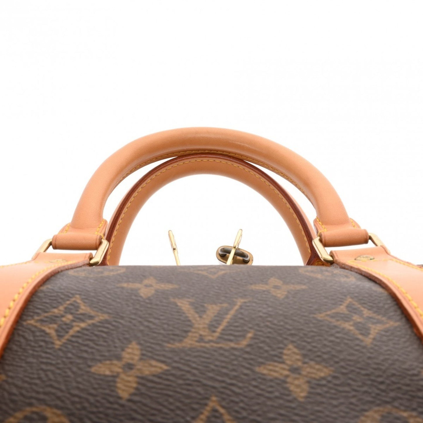 Louis Vuitton Keepall 55, Brown, Canvas, travel