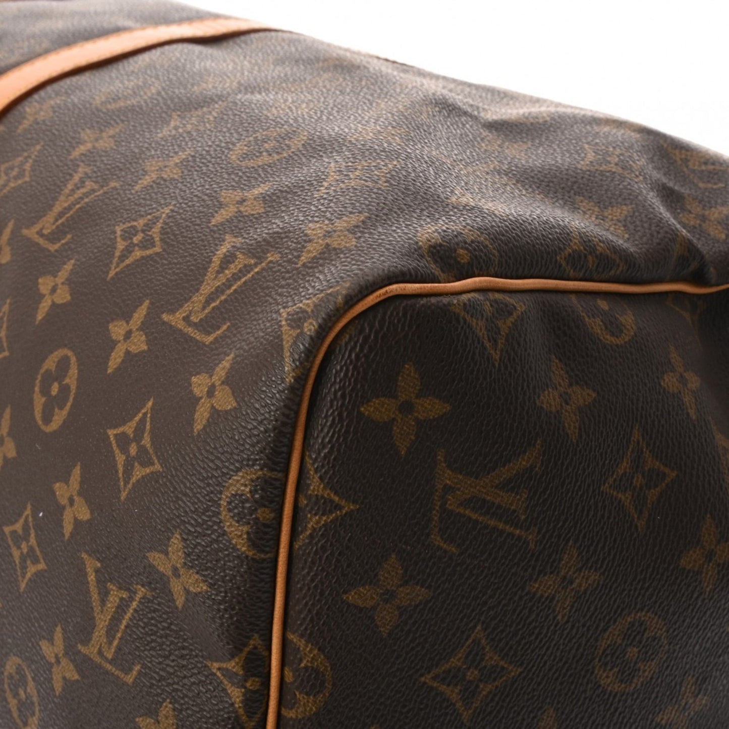 Louis Vuitton Keepall 55, Brown, Canvas, travel