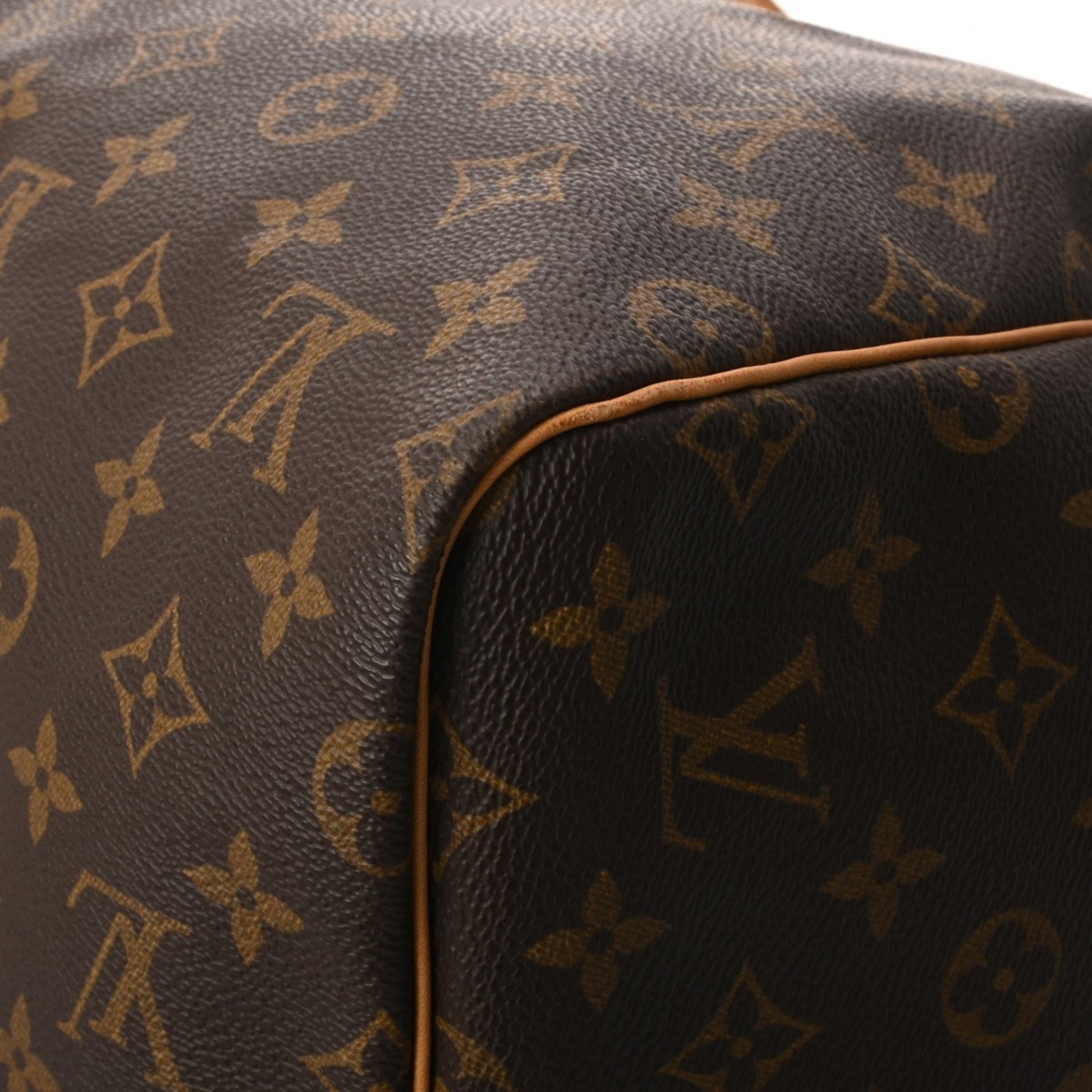 Louis Vuitton Keepall 55, Brown, Canvas, travel