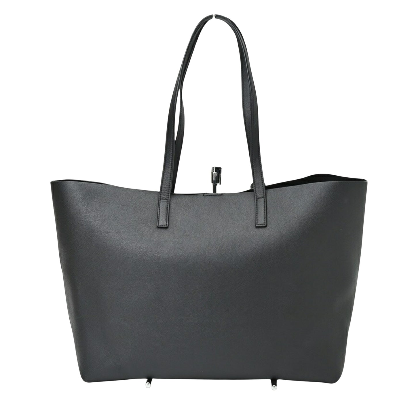 Saint Laurent Shopping, Black, Leather, tote