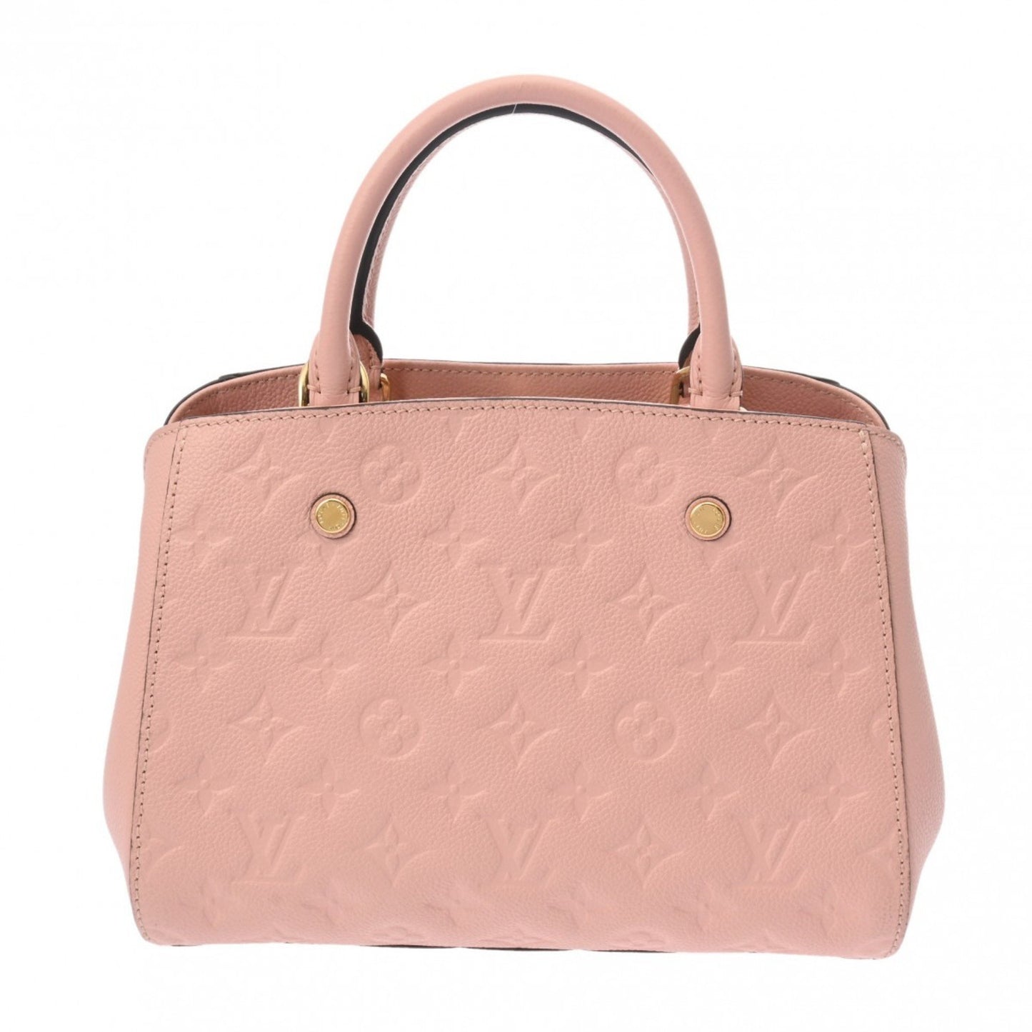 Louis Vuitton Montaigne, Pink, Leather, handbag