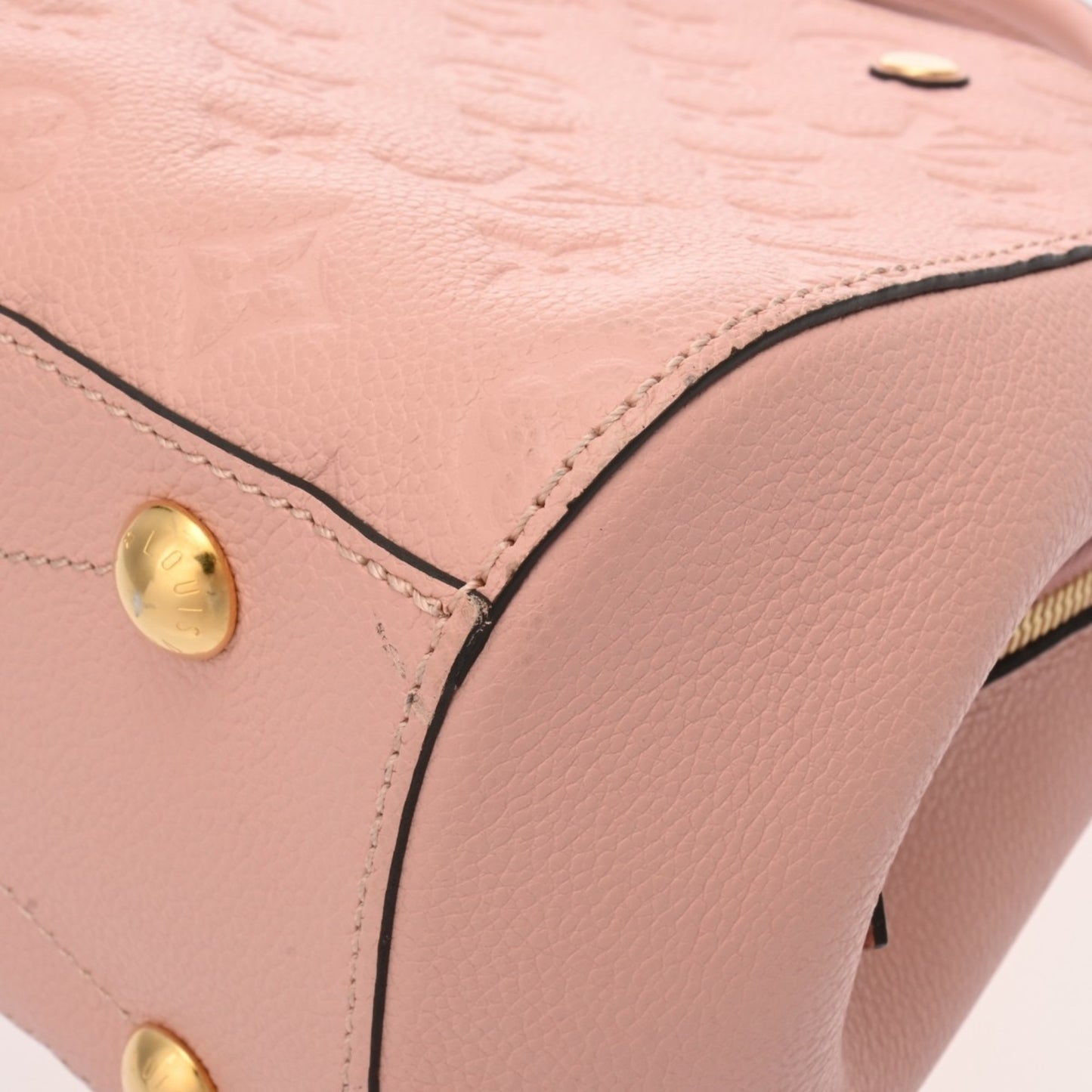 Louis Vuitton Montaigne, Pink, Leather, handbag