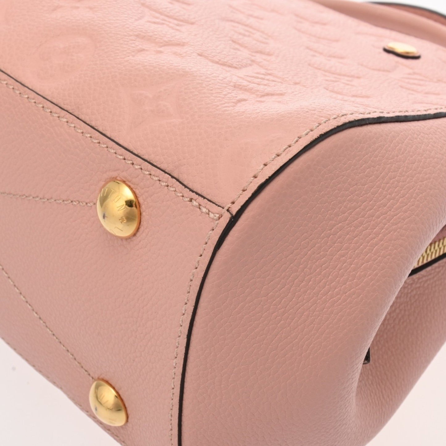 Louis Vuitton Montaigne, Pink, Leather, handbag