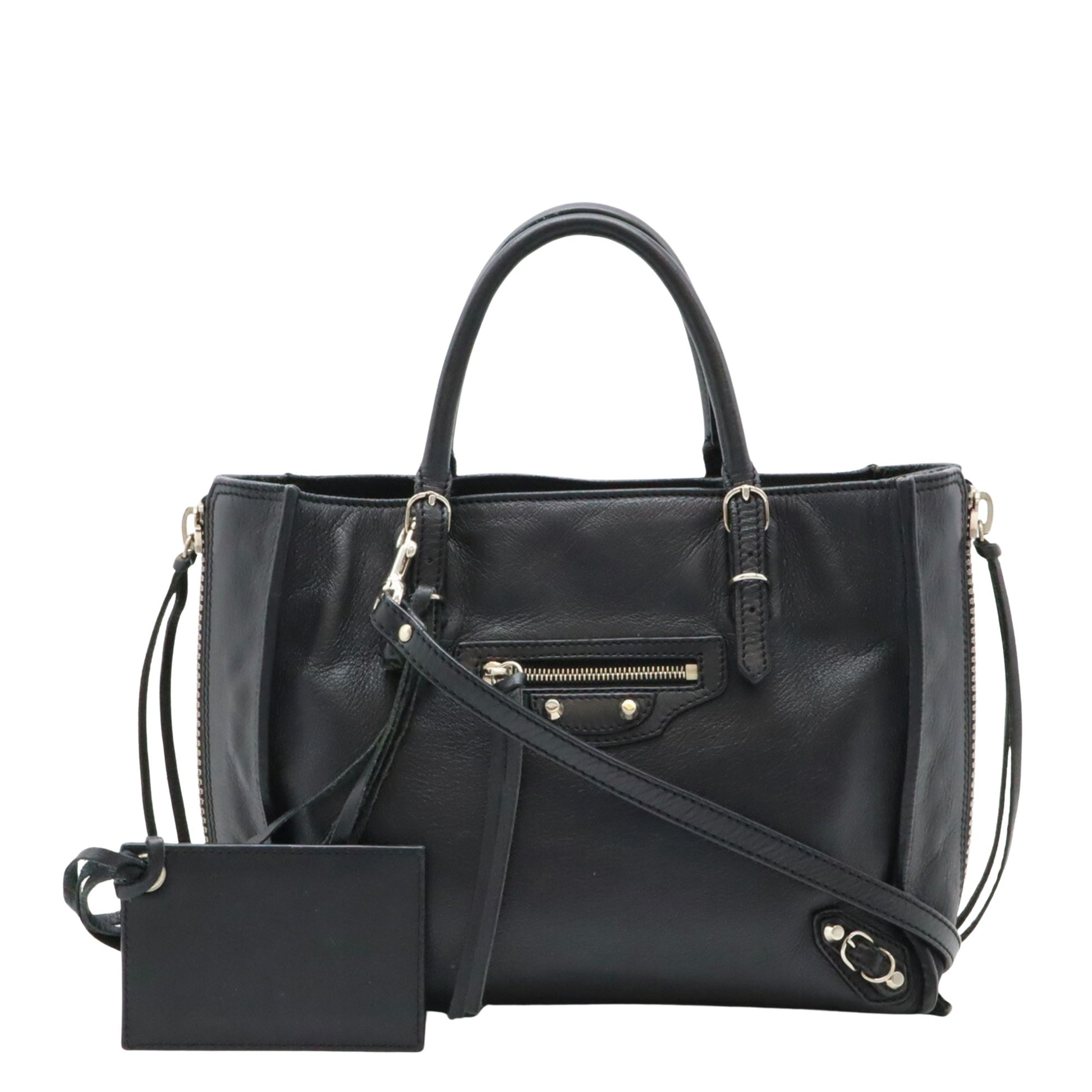 Balenciaga City, Black, Leather, handbag