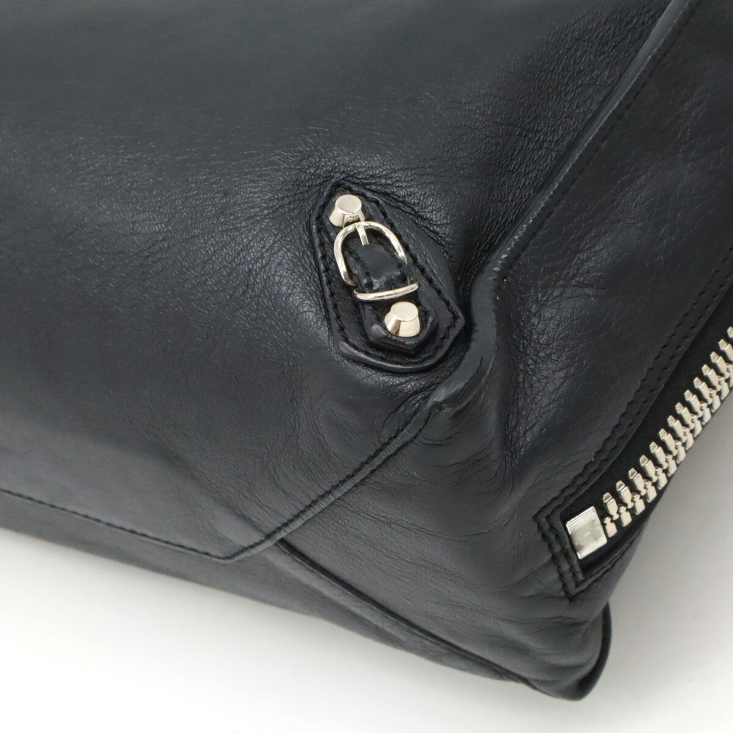 Balenciaga City, Black, Leather, handbag