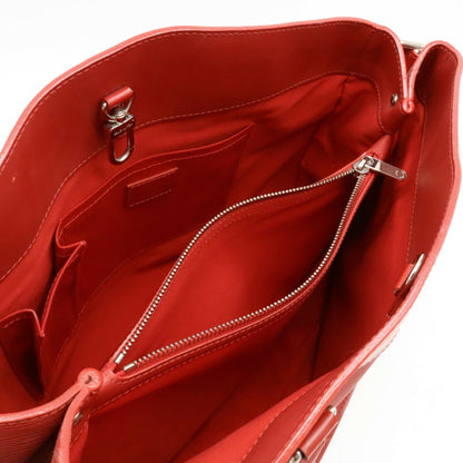 Louis Vuitton Passy Tote Epi Leather, RED, LEATHER, Tote bag