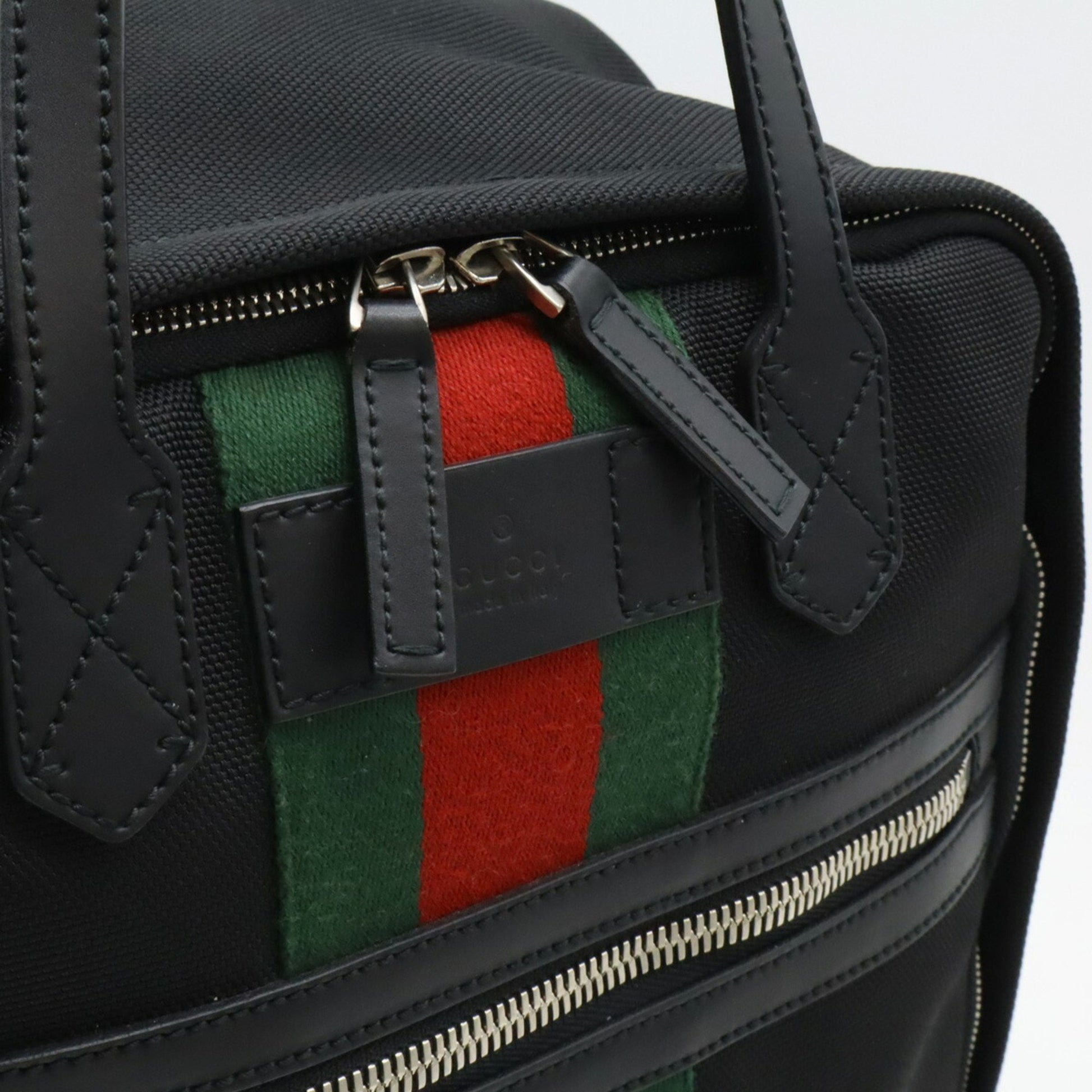 Gucci Sherry, Black, Canvas, backpack