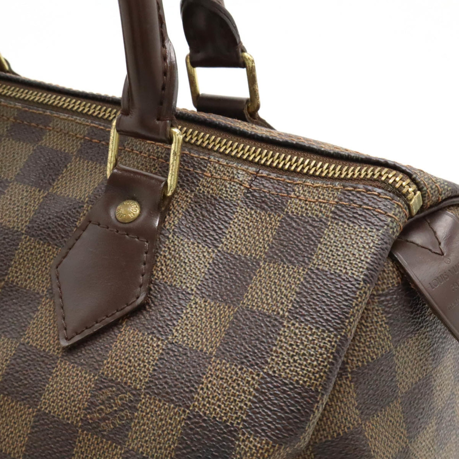 Louis Vuitton Speedy 30, Brown, Canvas, handbag